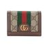Gucci Ophidia GG Card Case Wallet, &pound;250, Accessories, Brown, Coated Canvas, Front view